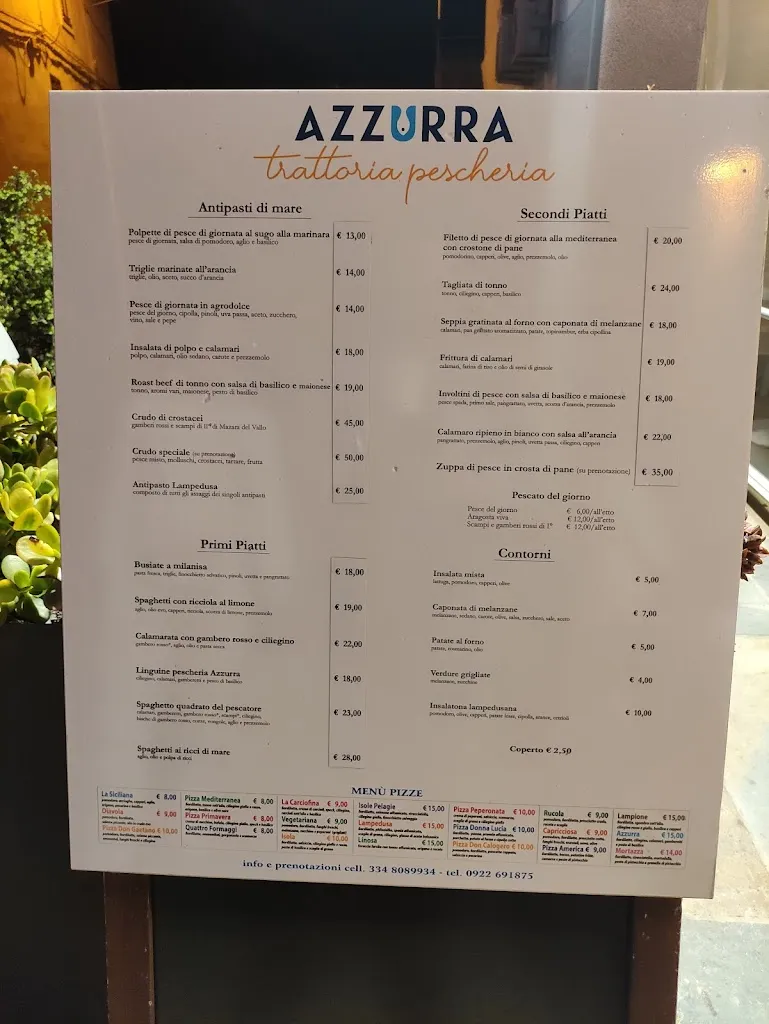 Menu_Trattoria Pescheria Azzurra_Lampedusa_image_1