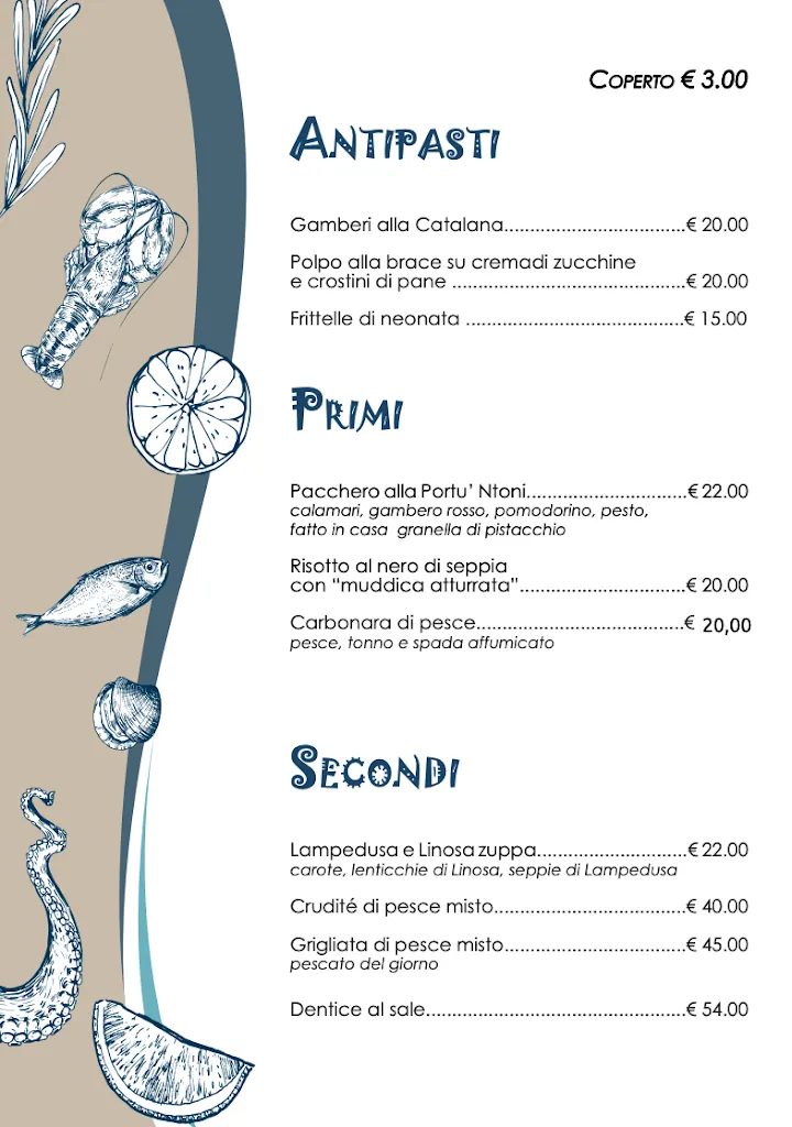 Menu_Ristorante Portu 'Ntoni_Lampedusa_image_1