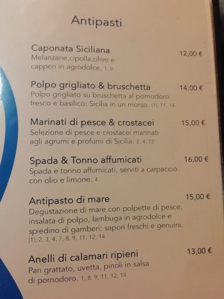 Menu_Ristorante Amecà al porto_Lampedusa_image_1