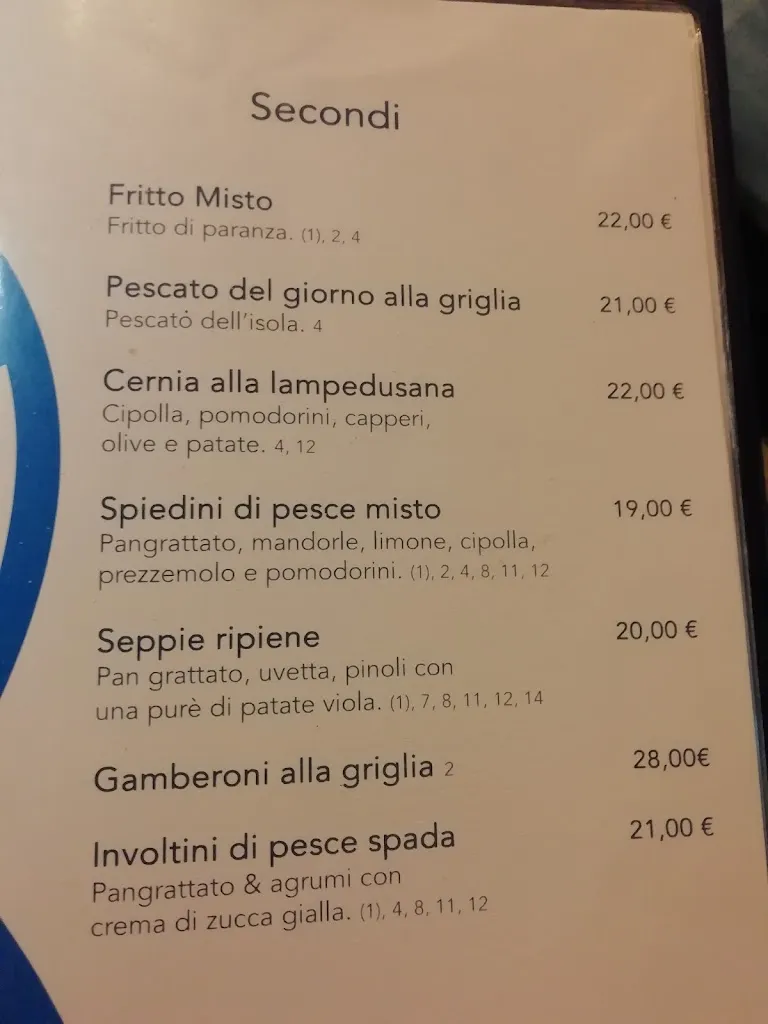 Menu_Ristorante Amecà al porto_Lampedusa_image_2