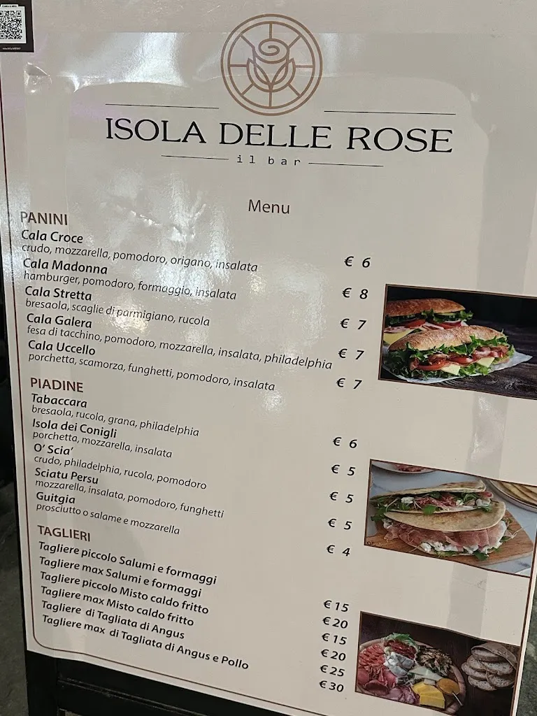 Menu_Isola delle Rose - Bar, Gelateria_Lampedusa_image_1