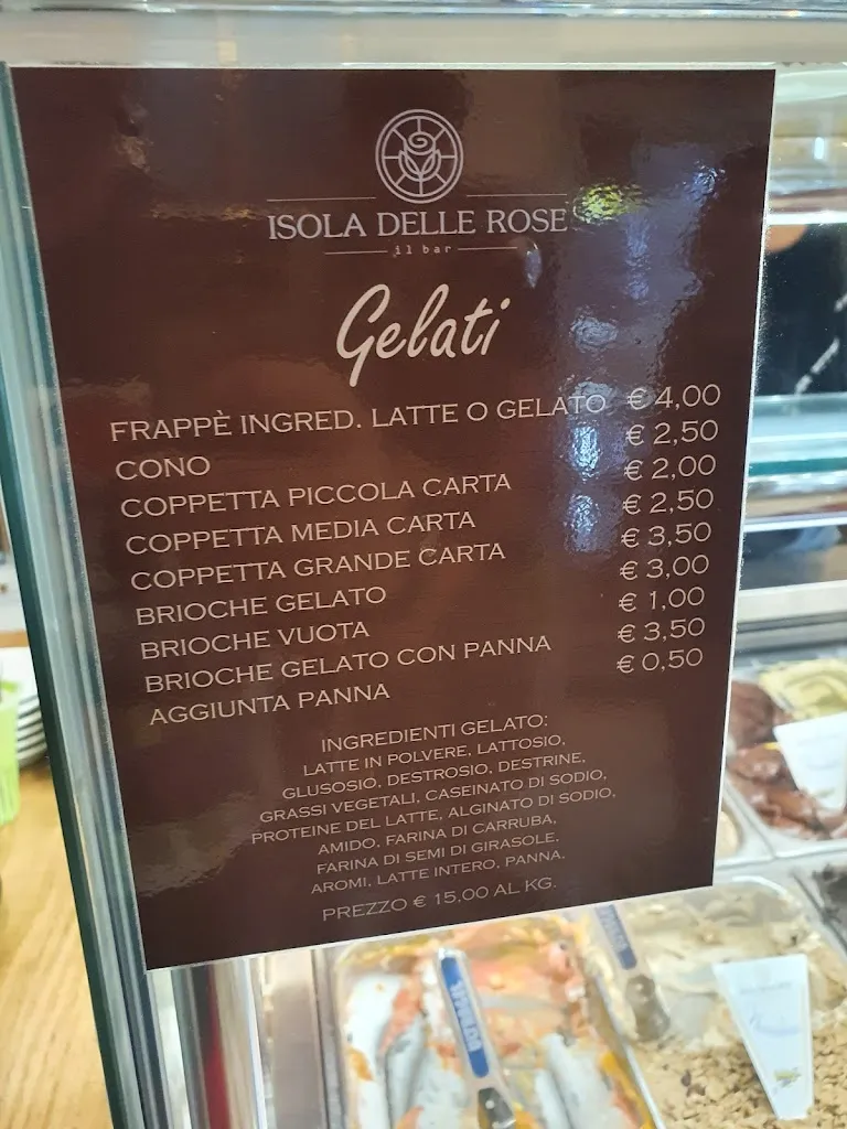 Menu_Isola delle Rose - Bar, Gelateria_Lampedusa_image_4