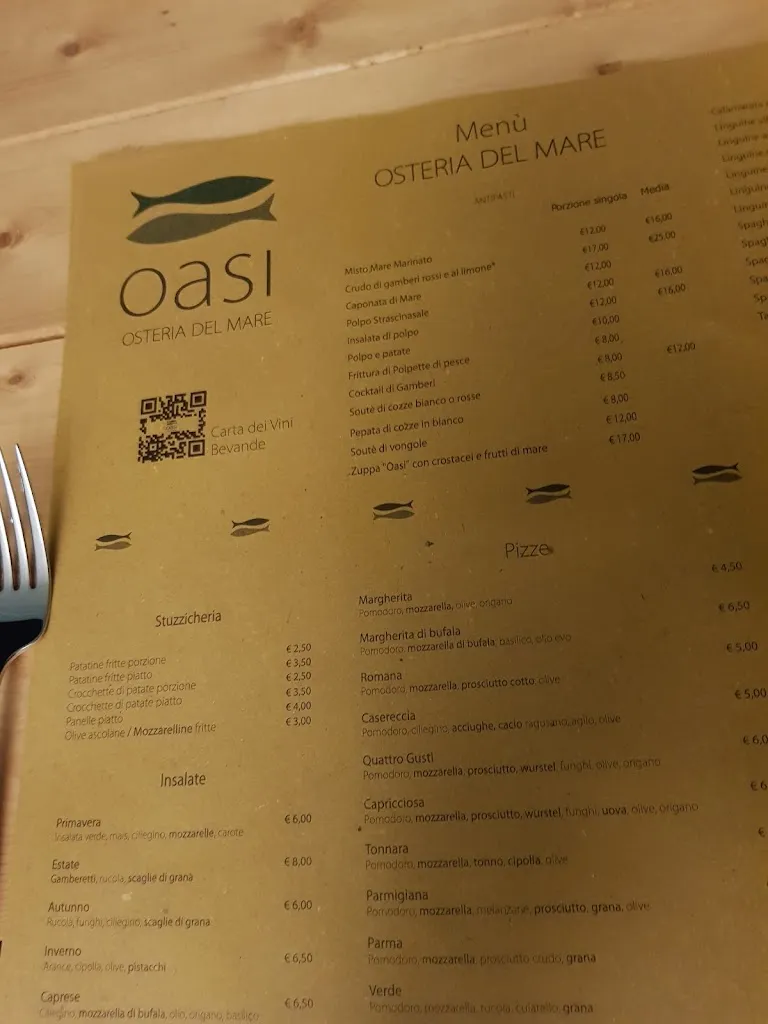 Menu_OASI BEACH OSTERIA DEL MARE_Licata_image_3
