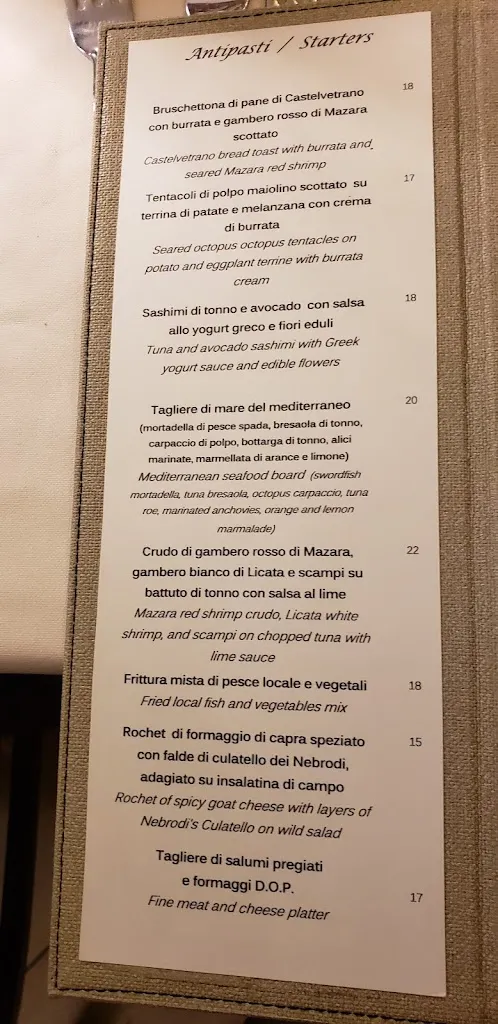 Menu_La Bottega Ristorante_Licata_image_2