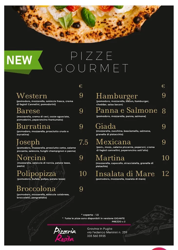 Menu_Pizzeria Rosita_Gravina in Puglia_image_2