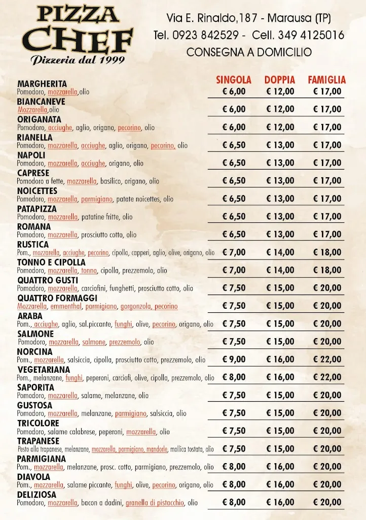 Menu_PIZZA CHEF s.r.l._Marausa_image_1