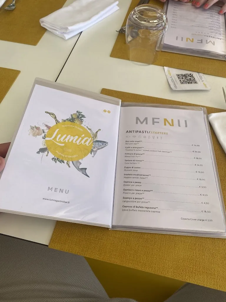 Menu_Lumía Trattoria di Mare - Marina di Ragusa_Marina di Ragusa_image_1