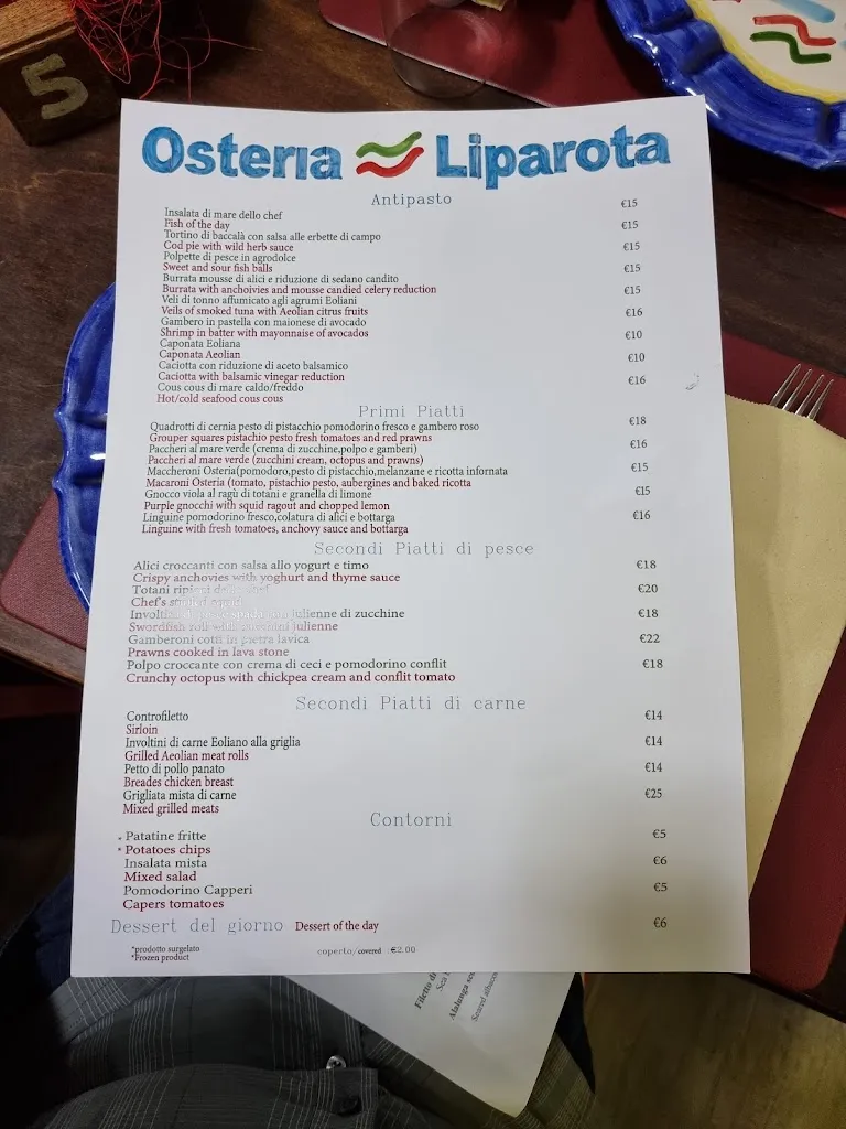 Menu_Osteria Liparota_Lipari_image_3