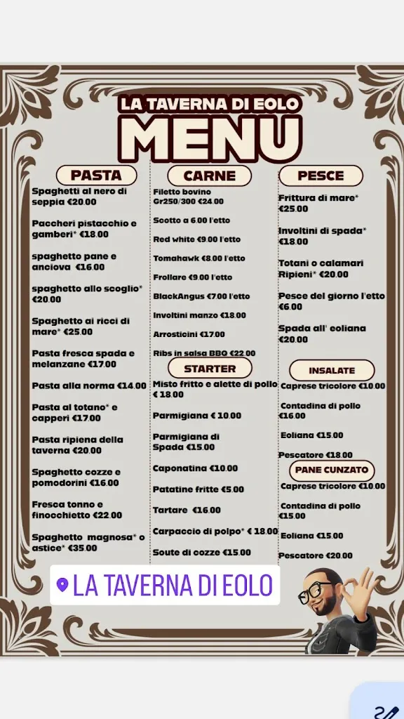 Menu_La taverna di eolo_Lipari_image_1
