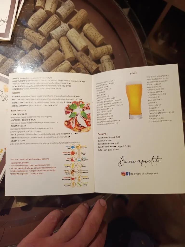 Menu_DA PEPPE Al Solito Posto_Lipari_immagine_4