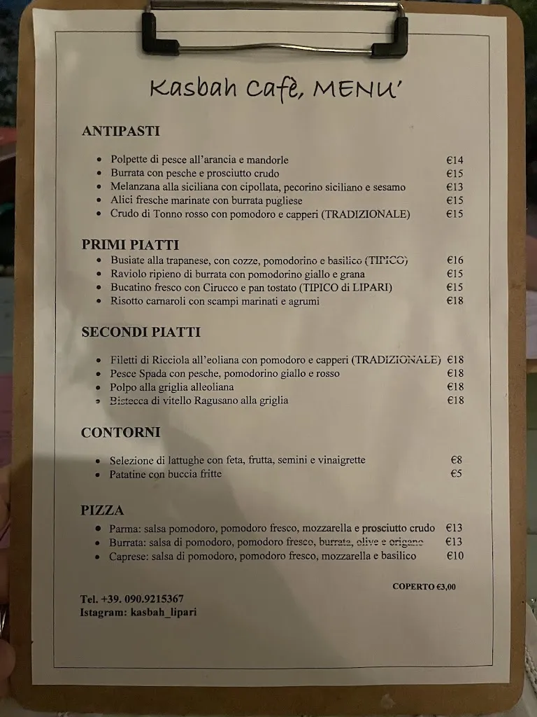 Menu_Kasbah Lipari_Lipari_image_1