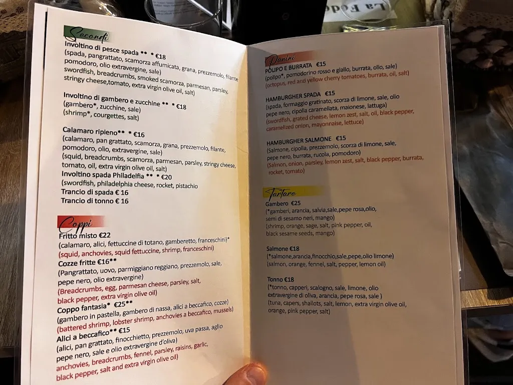 Menu_RistoPescheria fantasie di Mare_Lipari_immagine_1