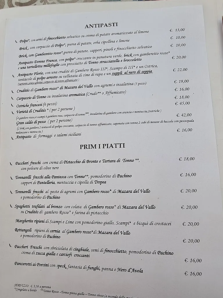 Menu_Ristorante Donna Franca_Mazara II_image_2