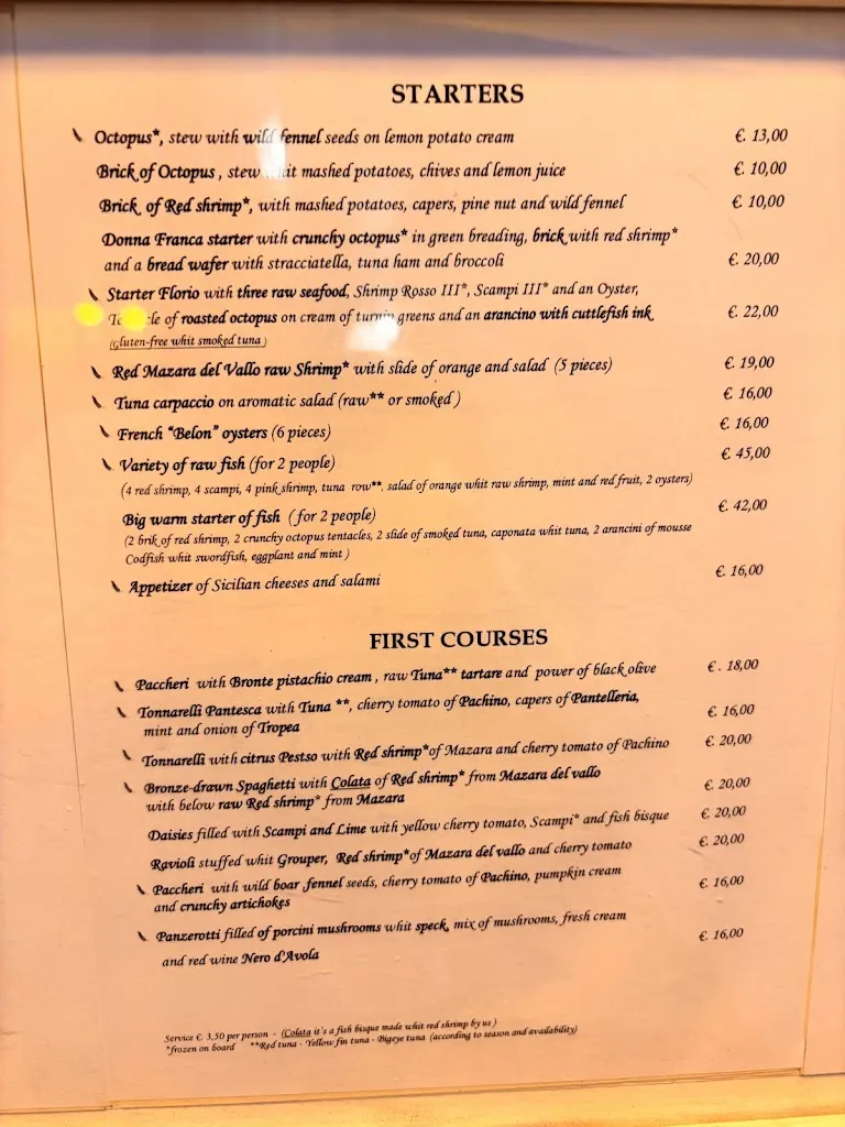 Menu_Ristorante Donna Franca_Mazara II_image_3