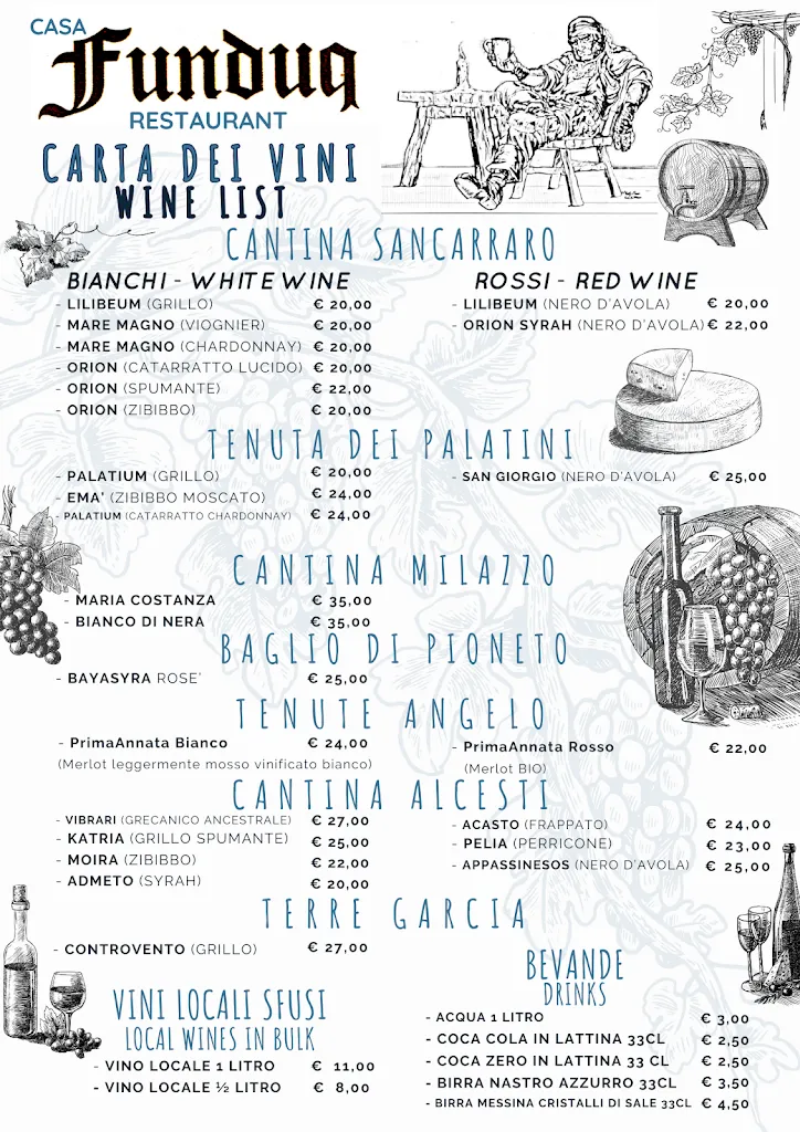 Menu_Cafè Funduq Restaurant_Mazara II_image_1