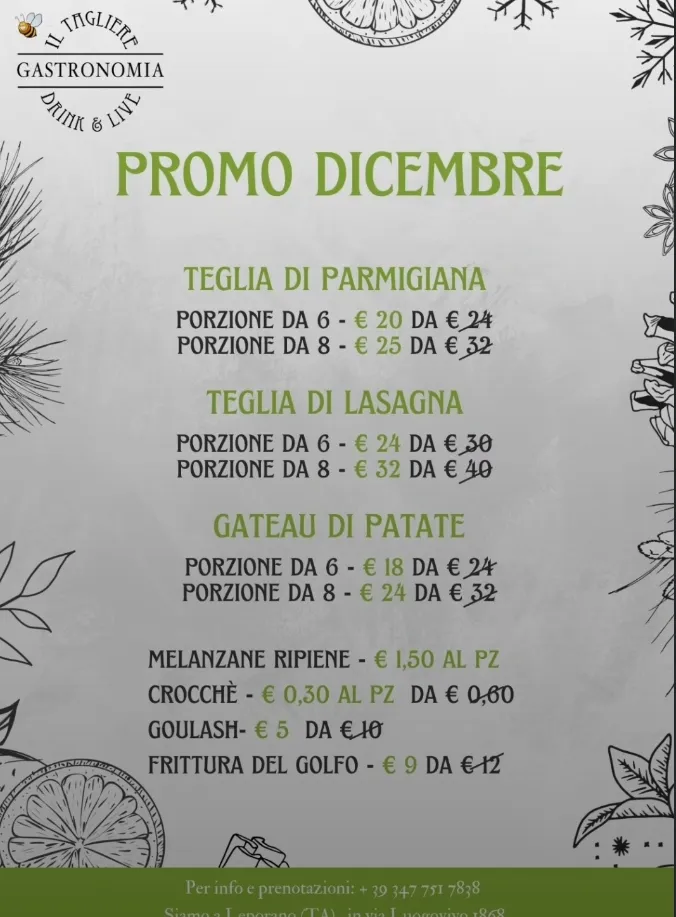 Menu_Gastronomia e bistrot 