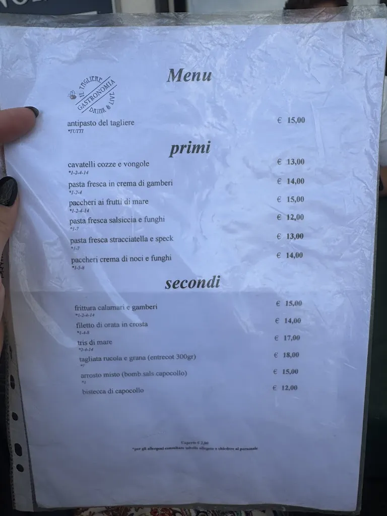Menu_Gastronomia e bistrot 