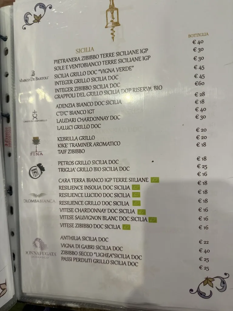 Menu_Ristorante Marmoreo Borgo Del Mazzaro di Giovanna Marmoreo_Mazara II_image_4