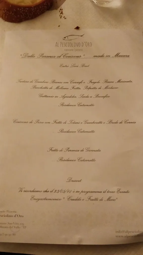 Menu_Al Pesciolino d'Oro_Mazara II_image_2