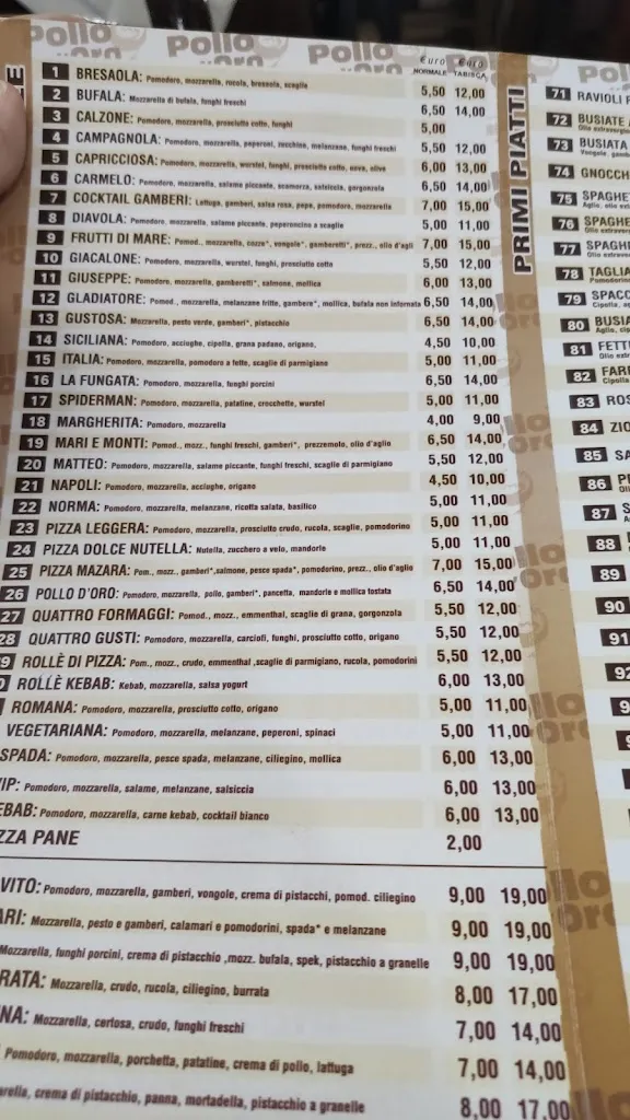 Menu_Pizzeria Rosticceria Pollo D`Oro_Mazara II_immagine_3