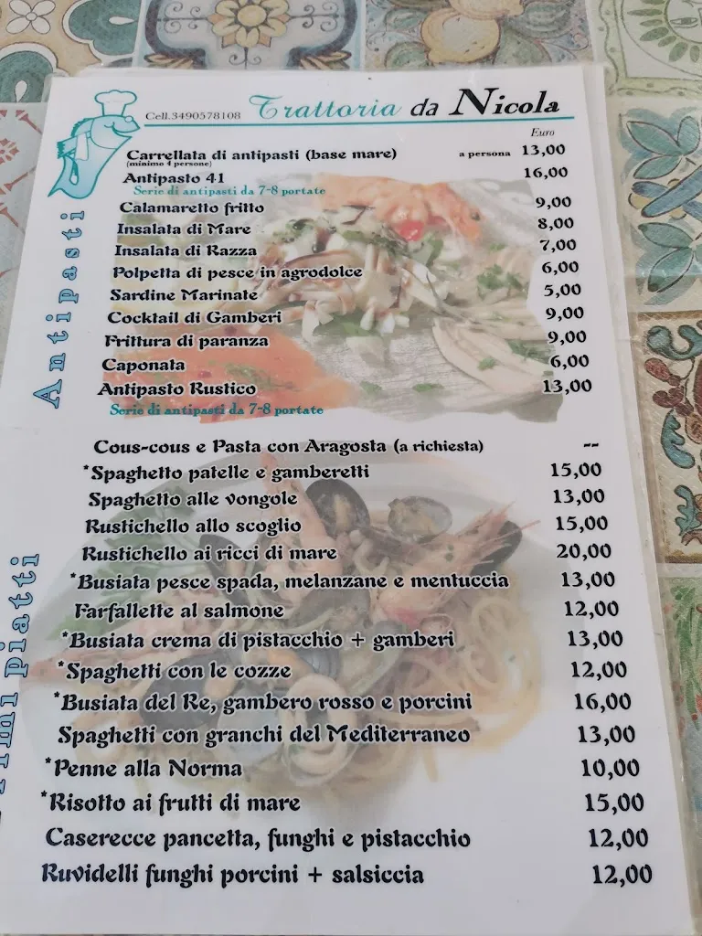 Menu_Trattoria da Nicola 41_Mazara II_image_1