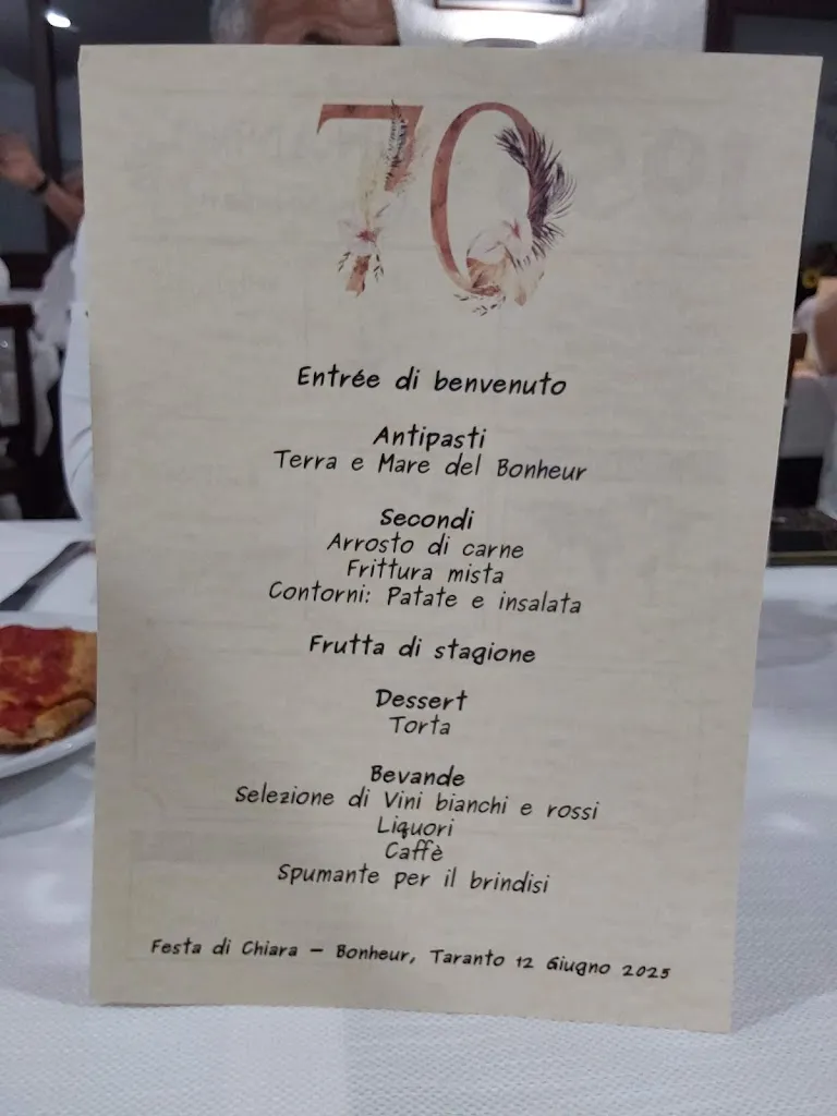 Menu_Ristorante Bonheur_Leporano Marina_image_1