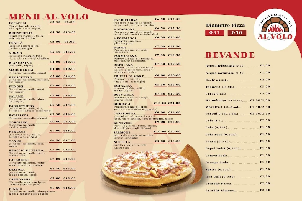 Menu_Pizzeria Tavola calda 