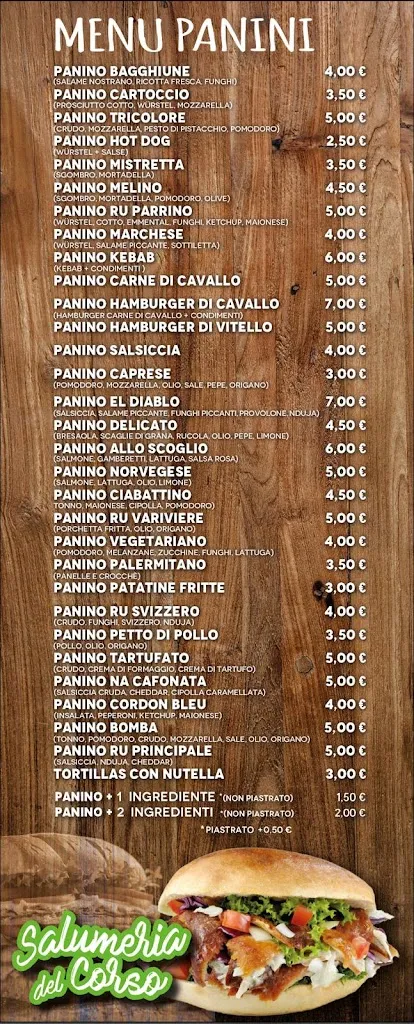 Menu_Salumeria panineria del corso di sarra minichello stefano_Mistretta_immagine_2
