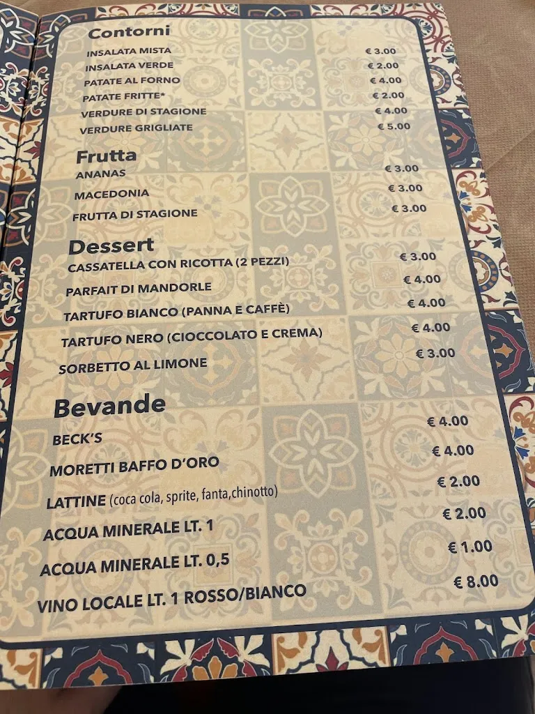 Menu_Trattoria Monte D'Oro Montelepre_Montelepre_image_4