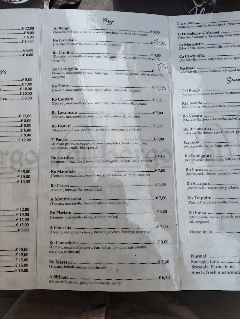 Menu_Trattoria-Pizzeria ''AL BORGO''_Monterosso Almo_image_1