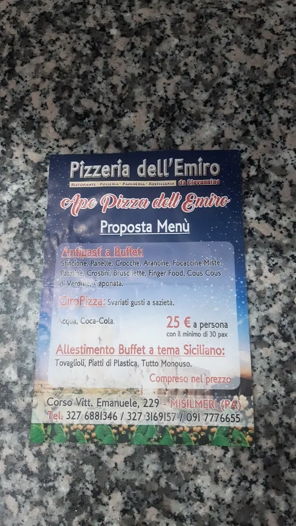 Menu_Ristorante pizzeria dell'emiro da giovannino_Misilmeri_image_4