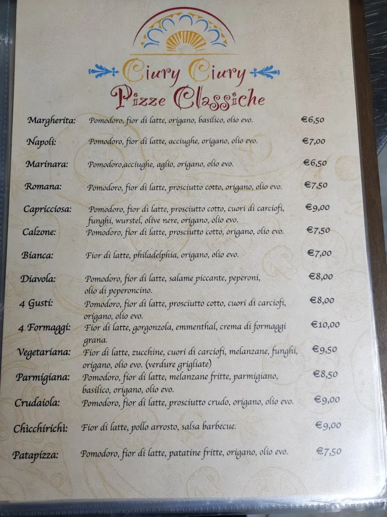 Menu_Pizzeria Ciury Ciury - Portella di Mare_Misilmeri_image_1