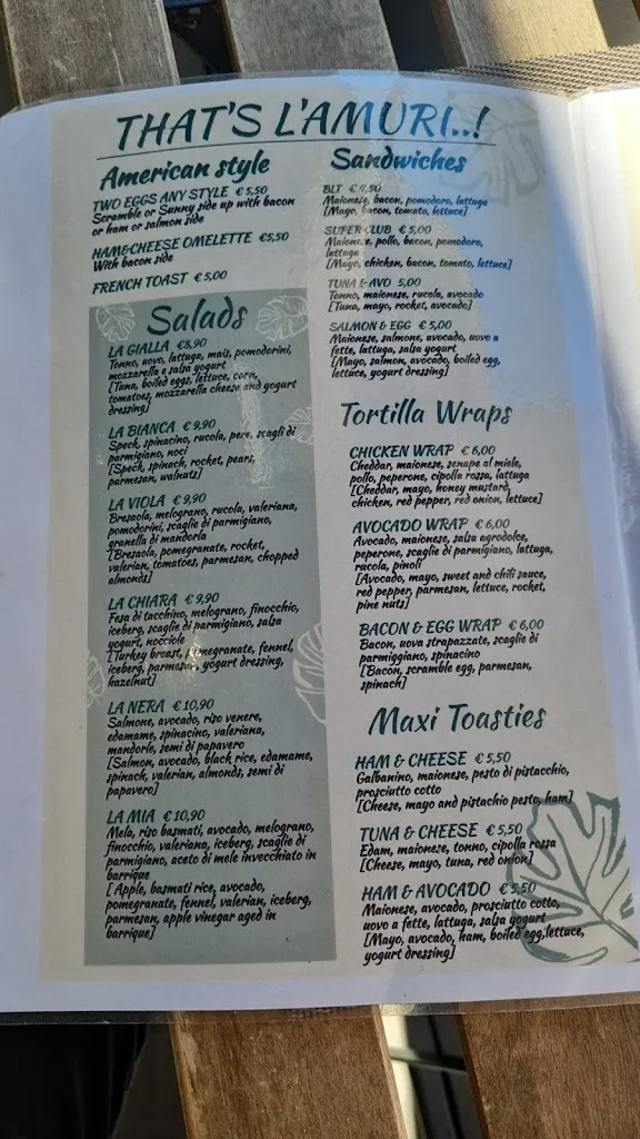 Menu_L’Amuri Coffee & Brunch, Aperitivo Cocktails and Dinner Vibes_Motta Sant'Anastasia_image_1