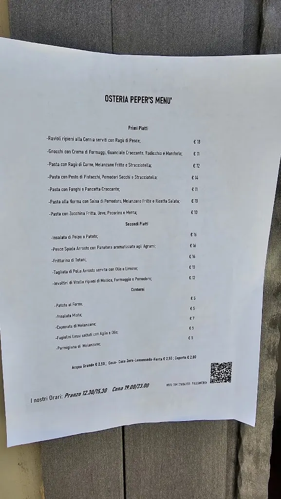 Menu_Osteria Peper's_Monreale_image_4