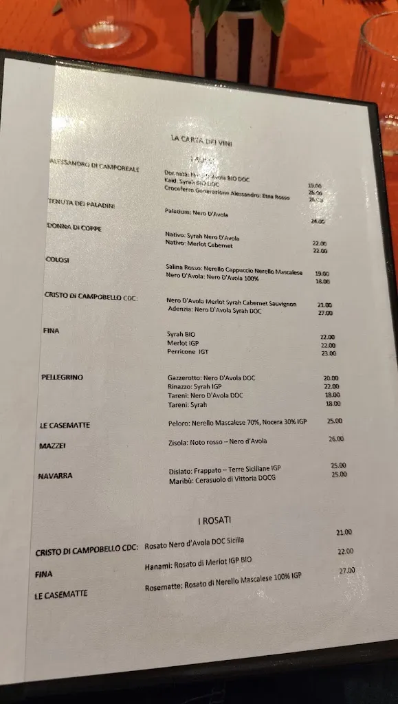 Menu_Taverna del Pavone_Monreale_image_1