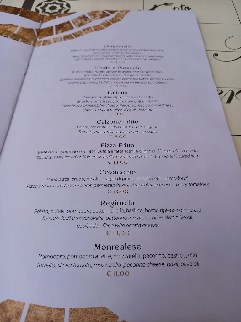 Menu_Pizzeria Guglielmo di Milazzo Girolamo C. Sas_Monreale_image_4