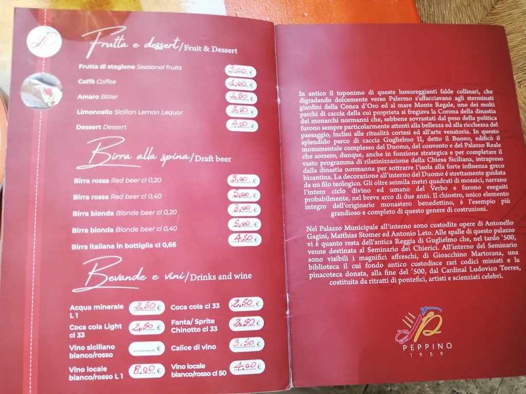 Menu_Peppino Trattoria_Monreale_image_2
