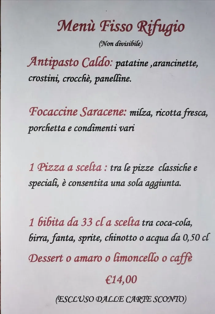 Pizzeria Rifugio Normanno restaurant in Monreale