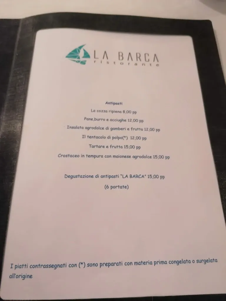 Menu_Ristorante la Barca_Leporano Marina_image_1