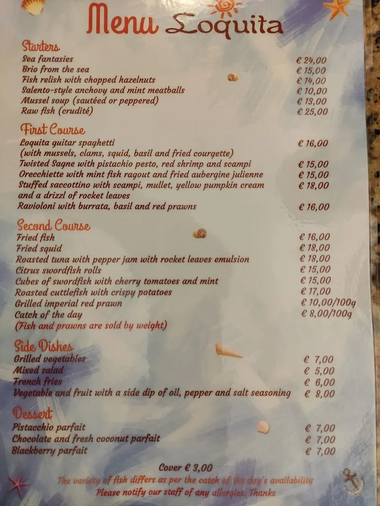 Menu_Ristorante Loquita - Santa Maria di Leuca_Leuca_image_3
