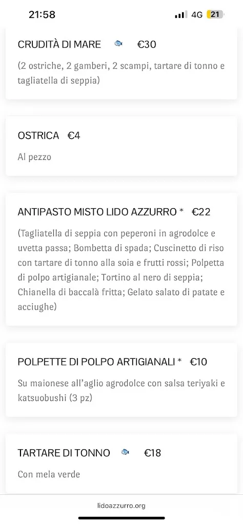 Menu_Lido Azzurro_Leuca_image_3