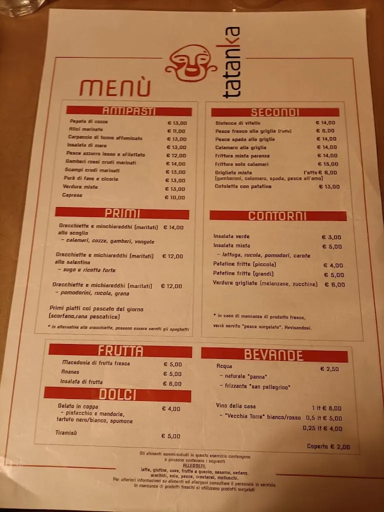 Menu_Trattoria Tatanka_Leuca_image_2
