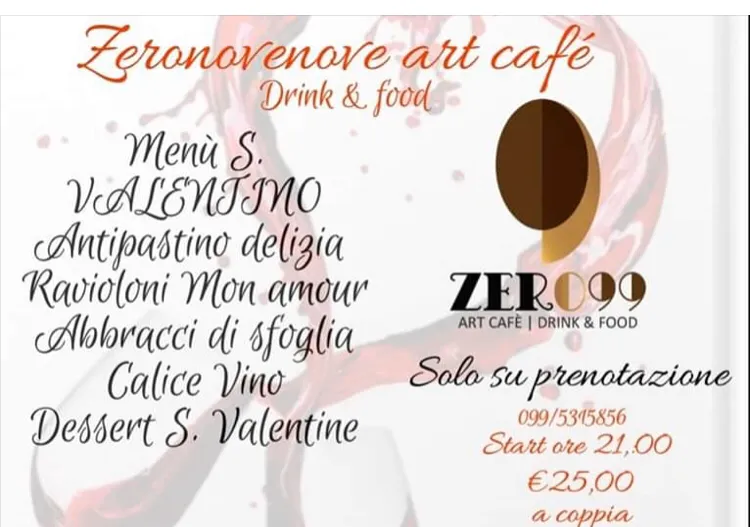 Menu_Zer099 Art Cafè_Leporano_image_1