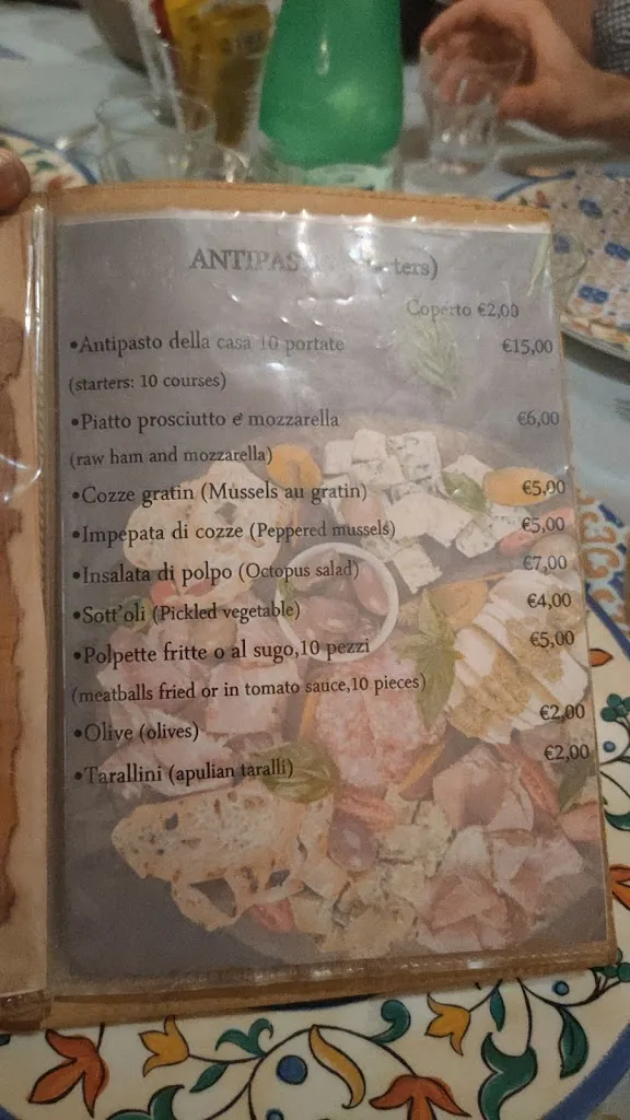 Menu_Trattoria Caffe Da Maometto_Leporano_image_1