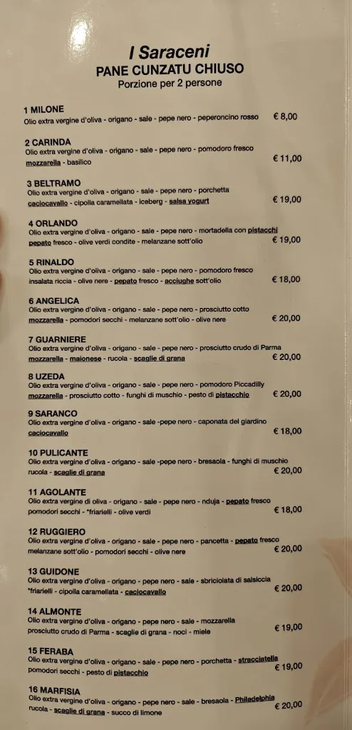 Menu_Il Giardino Saraceno PANE CUNZATU Roccalumera_Pagliara_image_3