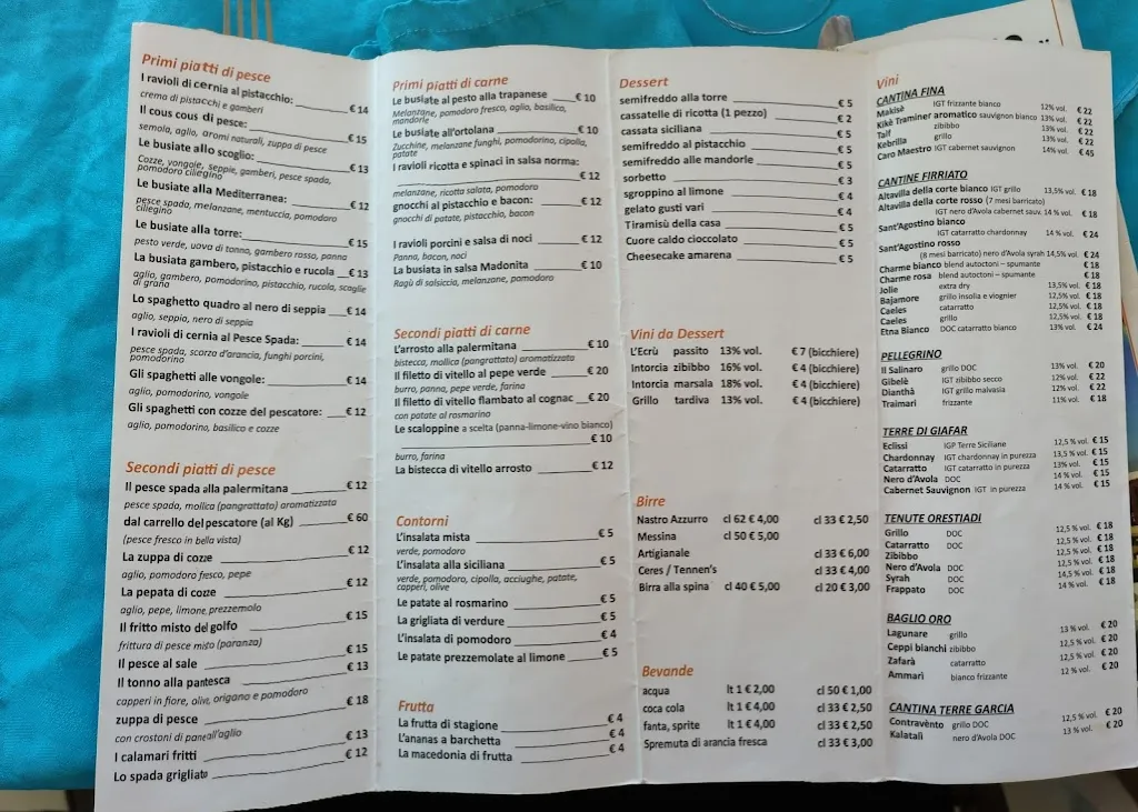 Menu_La Torre di Nubia_Paceco_image_2