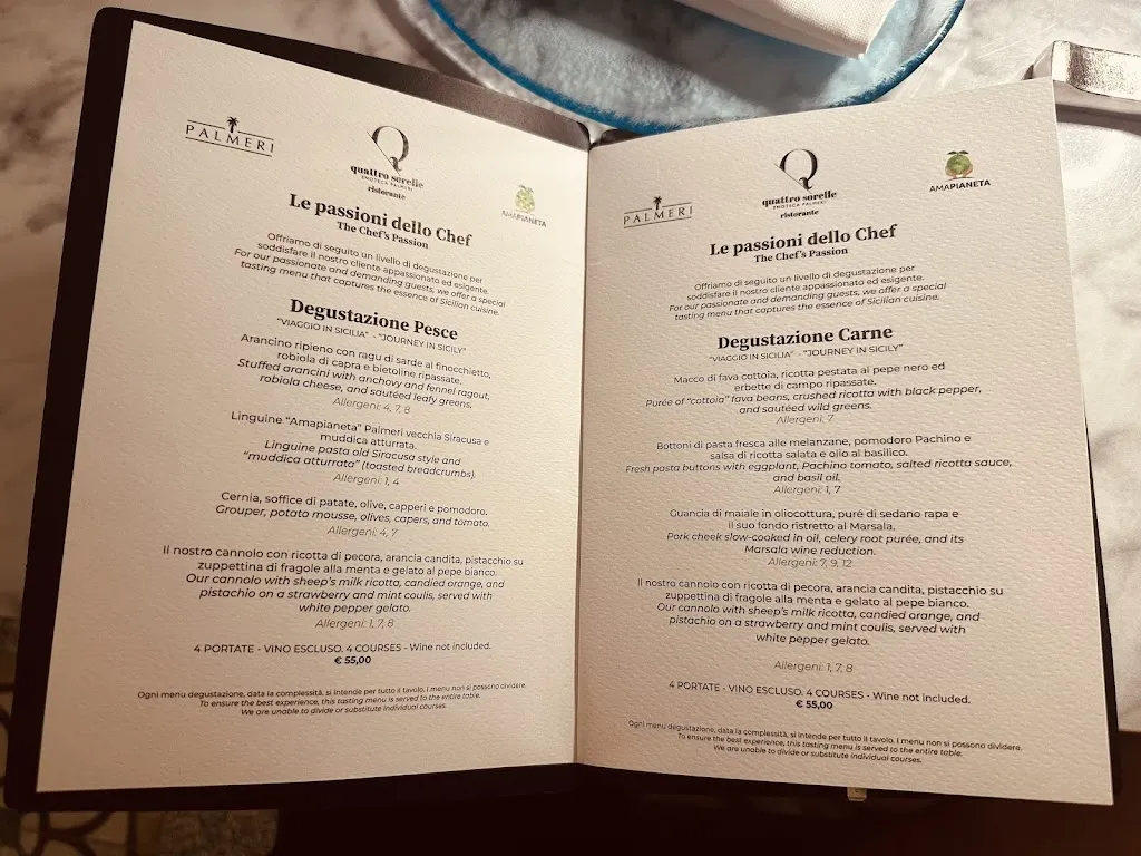 Menu_Le Quattro Sorelle Palmeri Ristorante Noto_Noto_image_1