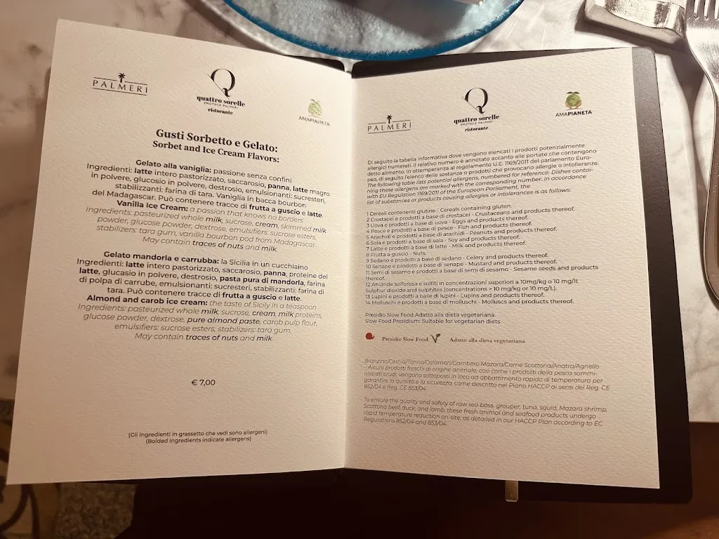 Menu_Le Quattro Sorelle Palmeri Ristorante Noto_Noto_image_2