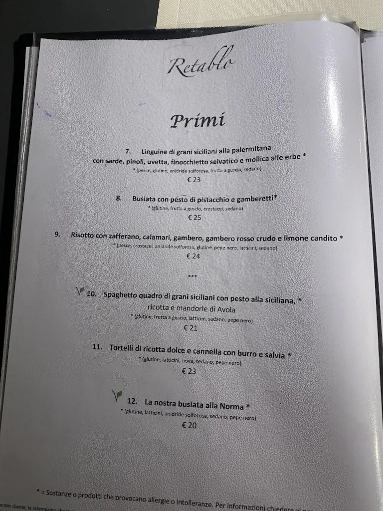 Menu_Retablo - Ristorante tipico Siciliano a Noto_Noto_image_3