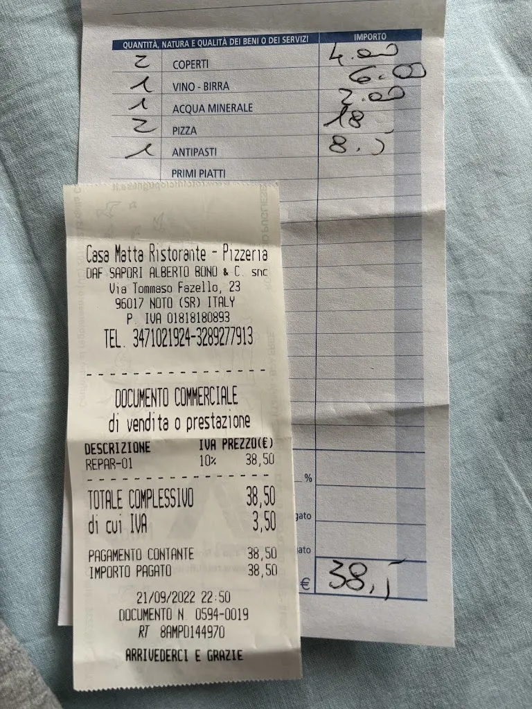 Stella Esplosiva _Ristorante Pizzeria Casamatta_Noto_review